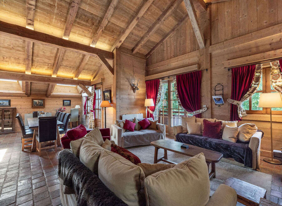 Step into a world of rustic elegance with this stunning wooden chalet.