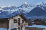 Experience the epitome of alpine living in this stunning chalet, nestled amidst the majestic snow-capped mountains.