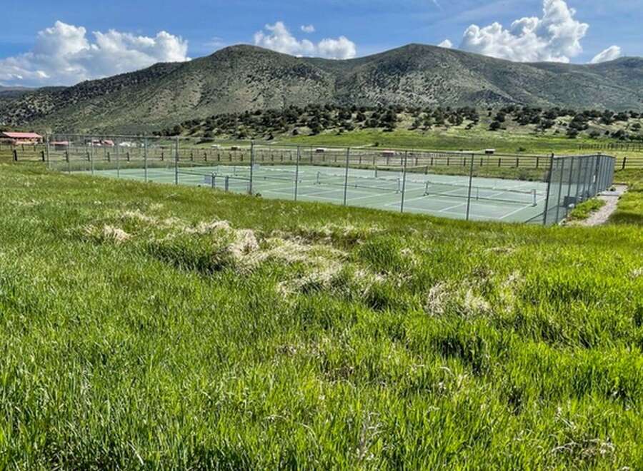 Enjoy the tranquility of this stunning property featuring a private tennis court, perfect for active living.