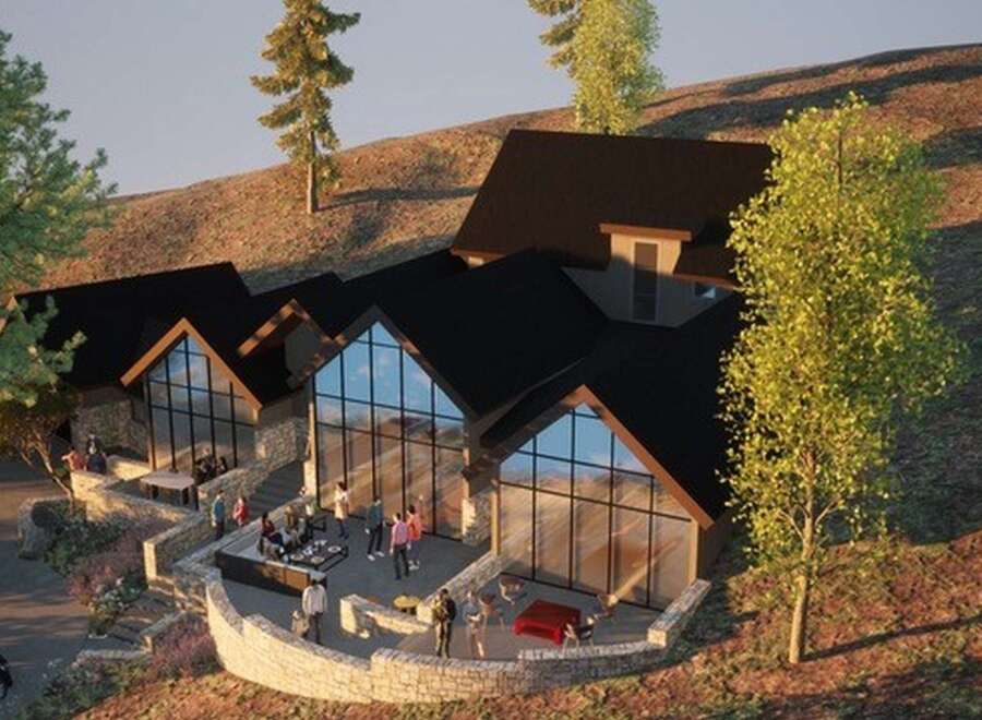 Discover a stunning architectural masterpiece nestled in a picturesque landscape.