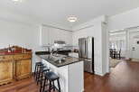 This stunning kitchen boasts modern design and functionality.