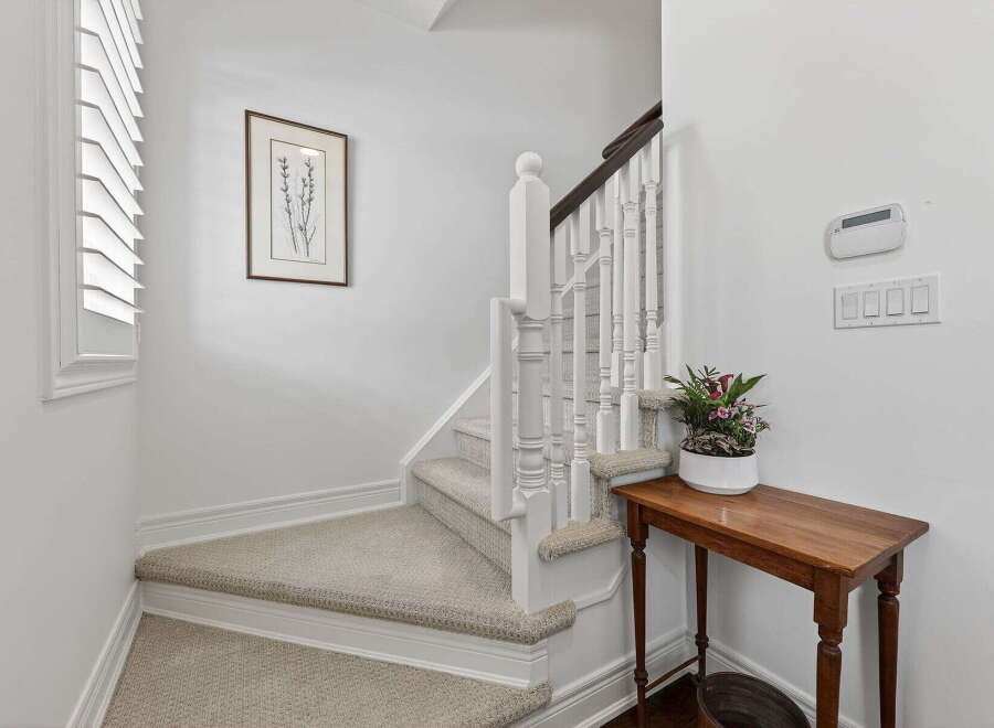 This stunning property features a beautifully designed staircase, perfect for adding a touch of elegance to your home.