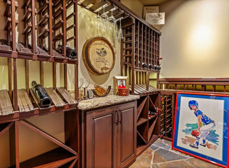 Step into luxury with this stunning wine cellar, perfect for the discerning homeowner.
