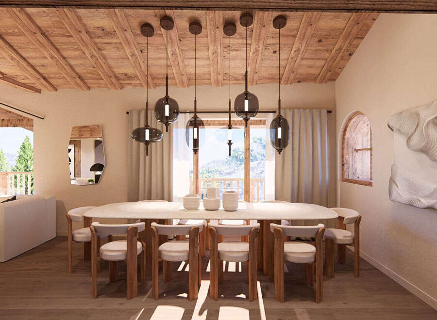 Experience the epitome of luxury living in this stunning dining room.