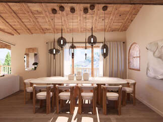 Experience the epitome of luxury living in this stunning dining room.