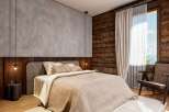 Experience the epitome of rustic elegance in this stunning bedroom.