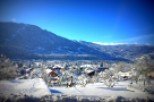 Nestled in a snow-covered mountain village, this charming property offers breathtaking views and a peaceful atmosphere.
