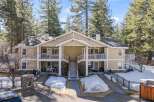 Discover a charming multi-unit property nestled amidst towering trees.