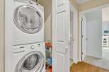 Discover the convenience of in-unit laundry with this stunning property! This home features a modern stacked washer and dryer, making laundry day a breeze.