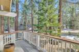 Enjoy the tranquility of nature from this beautiful deck.