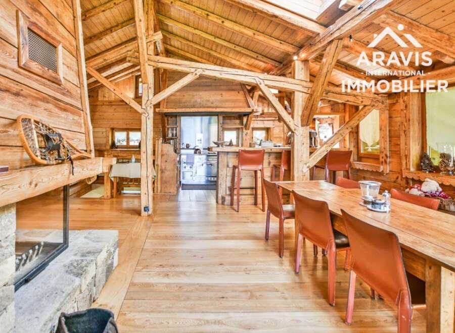 Experience rustic charm in this stunning wooden chalet.