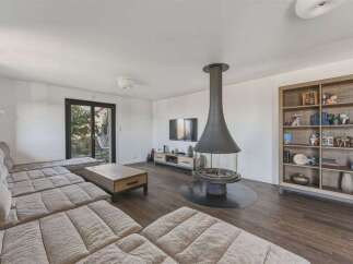 Step into modern luxury with this stunning living room.