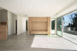 This stunning modern home boasts an open-concept living space with sleek, contemporary finishes.
