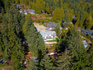 Nestled amidst lush greenery, this stunning property offers a serene escape with modern architecture.