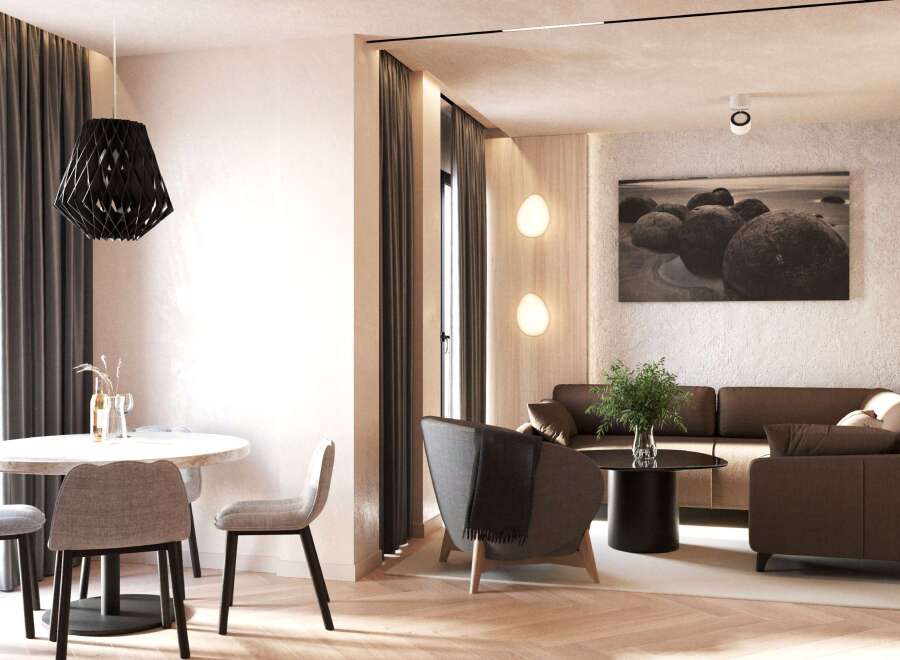Step into modern elegance with this stunning property, showcasing a harmonious blend of design and comfort.
