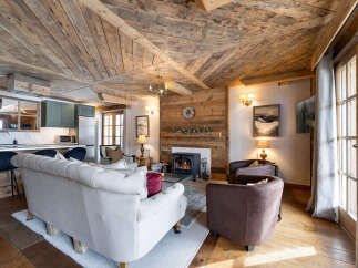 Step into rustic elegance with this stunning property, featuring a beautifully designed living space.