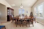 Step into elegance with this stunning dining room, perfect for hosting memorable gatherings.