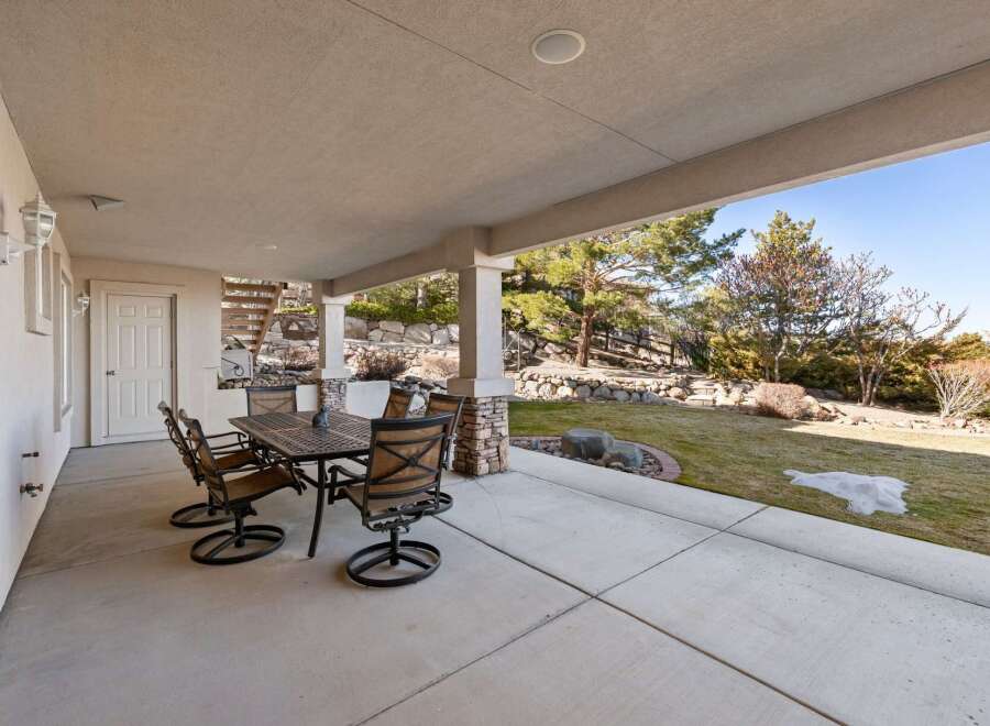 Enjoy outdoor living at its finest with this stunning patio space.