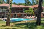 Discover luxury living in this stunning property featuring a private pool and expansive outdoor space.