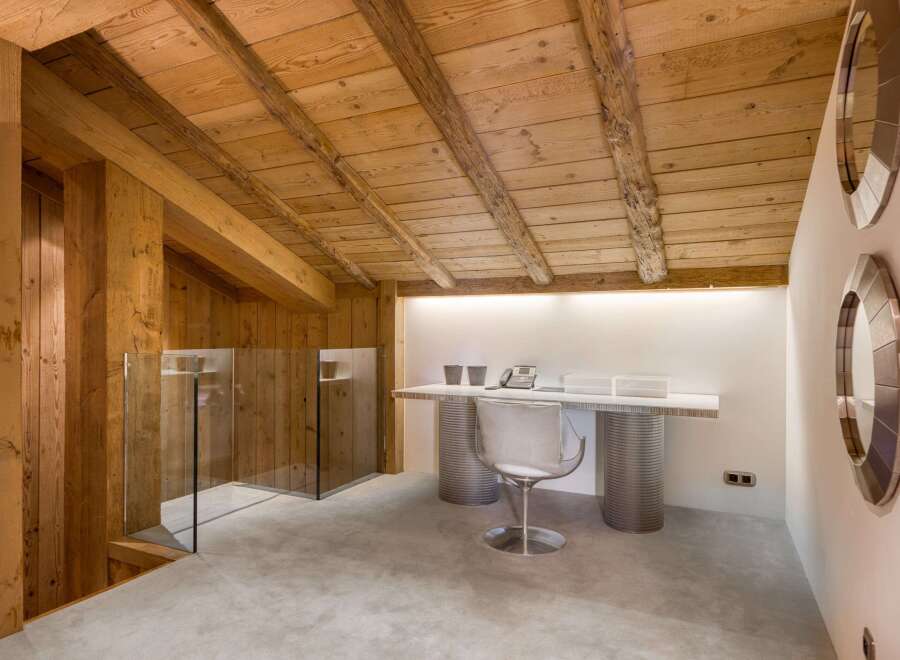 This stunning property boasts a unique blend of rustic charm and modern elegance.