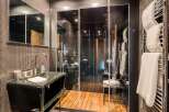 Step into luxury with this modern bathroom design.