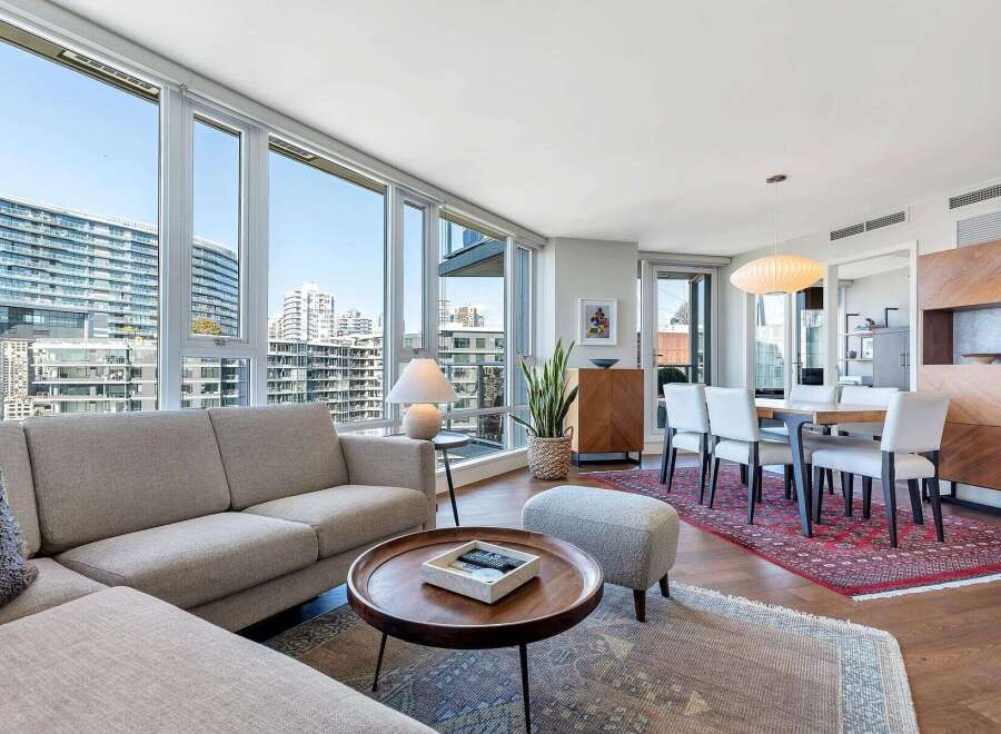 Experience luxury living in this stunning condo with breathtaking city views.