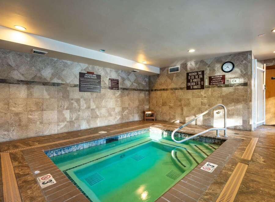 Enjoy a relaxing soak in the jacuzzi at this property.