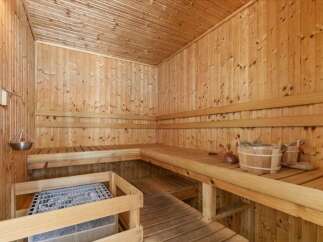 Step into a world of relaxation and rejuvenation with this stunning sauna.