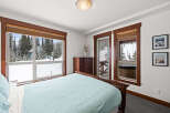 Experience the ultimate in mountain living with this stunning bedroom.