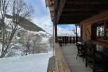 Enjoy breathtaking mountain views from this charming chalet.