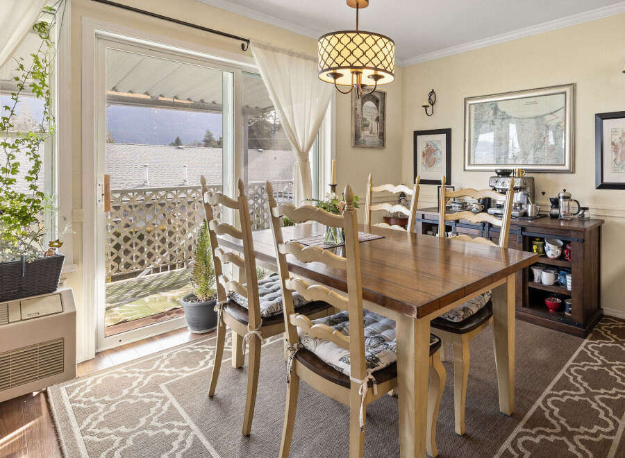 Step into this inviting dining room, perfect for hosting gatherings.