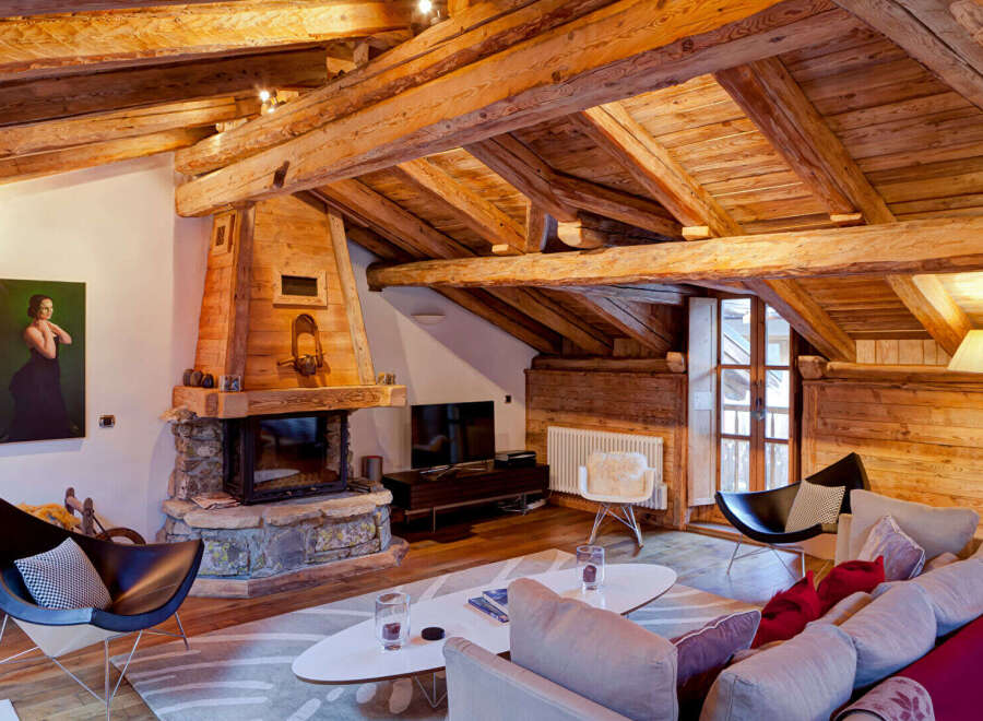 Experience rustic elegance in this stunning chalet-style living space.
