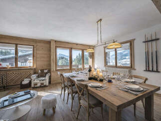 This stunning property boasts a spacious dining area, perfect for hosting gatherings.