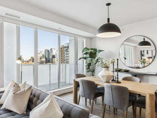 Experience luxury living in this stunning condo with breathtaking city views.
