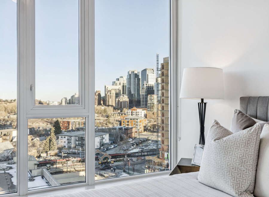 Enjoy stunning city views from this luxurious condo.