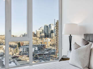 Enjoy stunning city views from this luxurious condo.