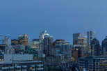 Experience the vibrant city life with this stunning skyline view.