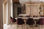 Experience luxury living in this stunning dining room.
