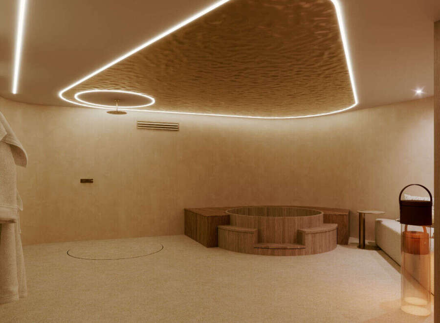 Step into a world of tranquility with this luxurious spa-like bathroom.