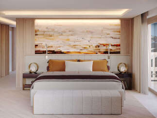 Experience luxury and comfort in this stunning bedroom.