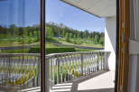 Enjoy breathtaking mountain views from this stunning balcony, perfect for your morning coffee or evening relaxation.