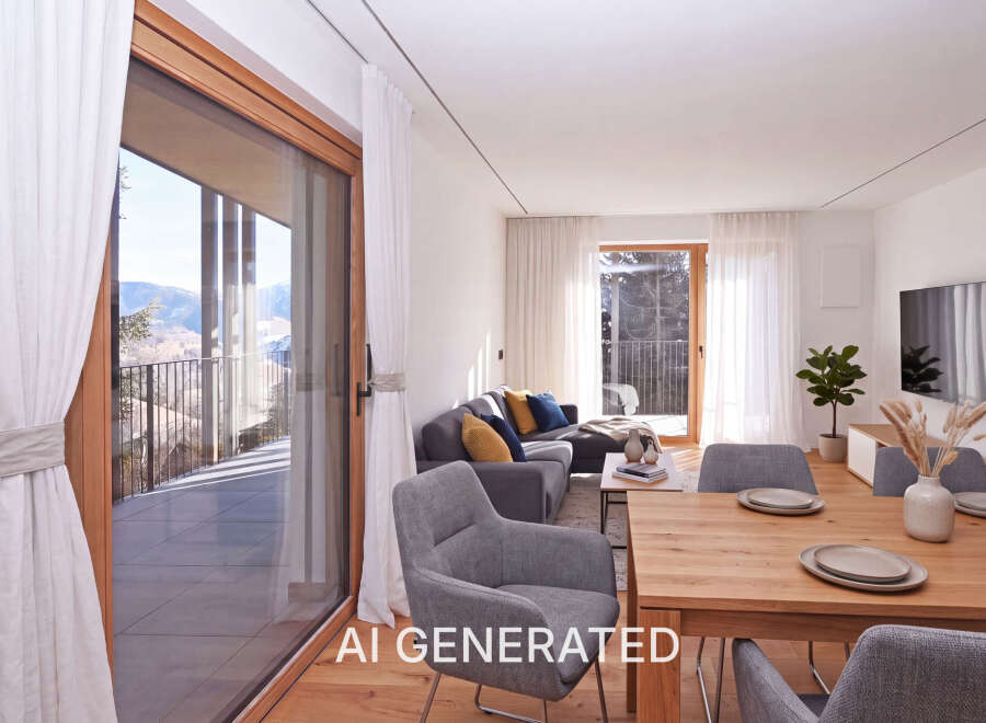 Experience modern living in this stunning apartment with breathtaking mountain views.