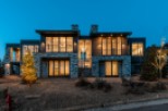 Luxury mountain home with stunning nighttime views.
