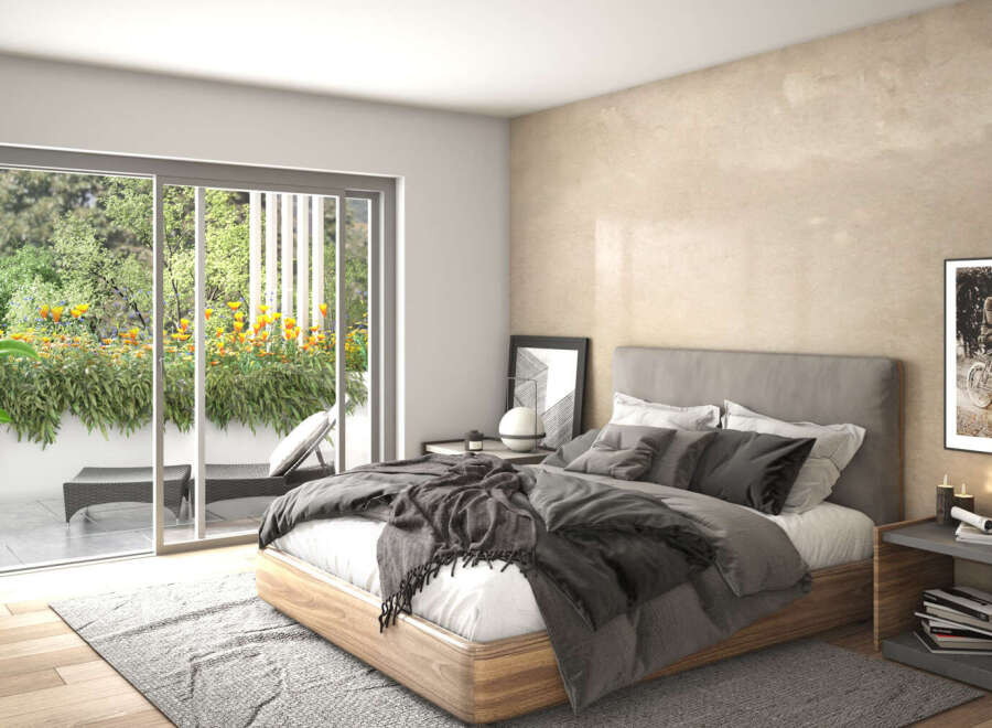 Experience luxury living in this stunning bedroom.