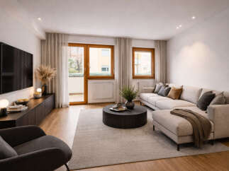 Step into modern elegance with this stunning living room.