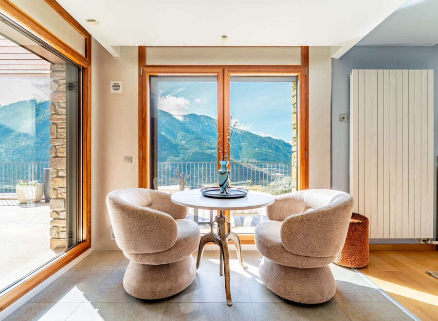 Experience breathtaking mountain views from this stunning property.