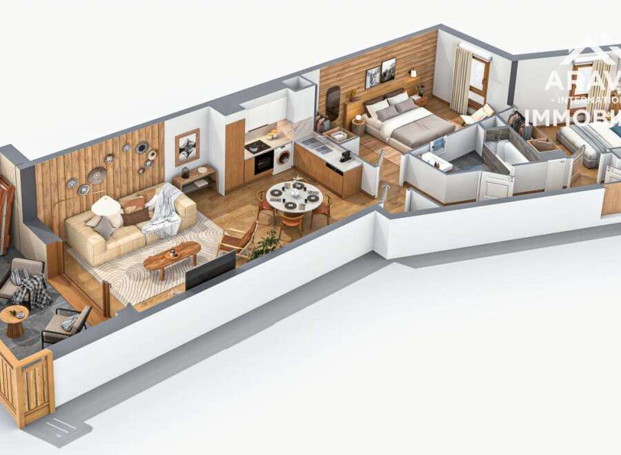 Discover this stunning property featuring a modern open-plan layout, perfect for comfortable living.