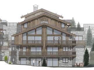 This stunning property showcases a blend of rustic charm and modern design, perfect for a luxurious mountain retreat.