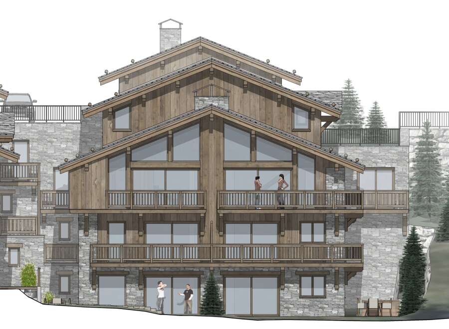 This stunning property showcases a blend of rustic charm and modern design, perfect for a luxurious mountain retreat.