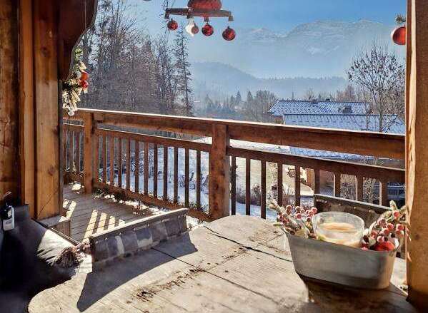 Enjoy breathtaking mountain views from this charming property.